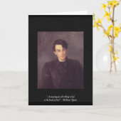 Yeats "Heart Of Love" Quote On Greeting Card Karte (Gelbe Blume)