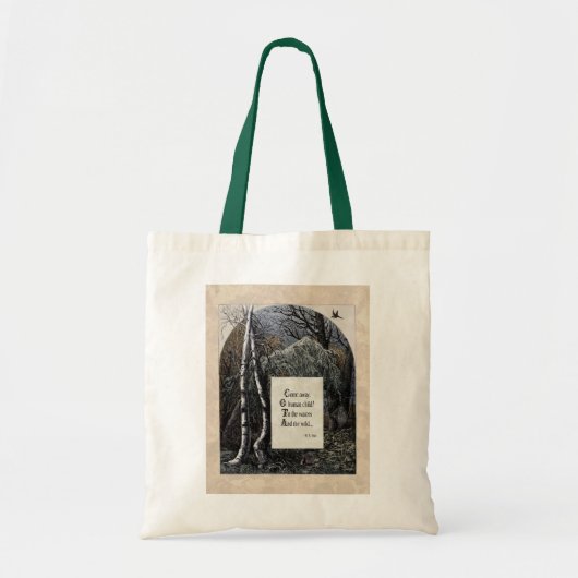 Yeats "The Stolen Child" Viktorianisch Tote Bag Tragetasche (Vorne)