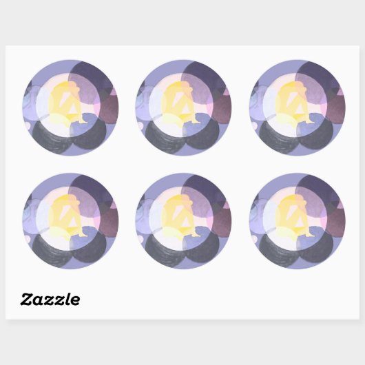 Yechidah Runder Aufkleber (Blatt)