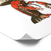 Yeclaw Funny Crawfish Cajun Seafood Festival Poster (Ecke)