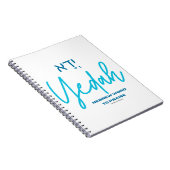Yedah Hebrew Word for Love Notebook Notizblock (Rechte Seite)