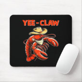 Yee Claw Lustiger Cowboy Crawfish Cajun Meeresfrüc Mousepad (Mit Mouse)