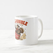 Yee-Gobble Truthahn Erntedankfest Design Kaffeetasse (VorderseiteRechts)