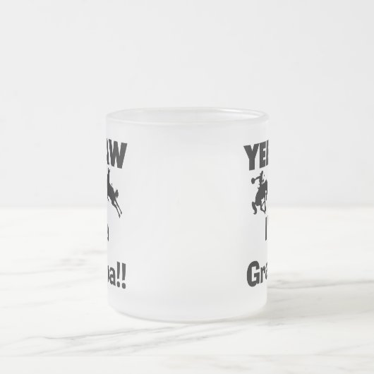 Yee Haw bin ich ein Großvater-T - Shirts und Mattglastasse (Mittel)