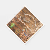 Yee Haw Cowboy Rodeo Sattel up Paper Plate Serviette (Ecke)