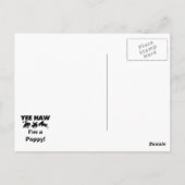 Yee Haw I bin ein Mohnmensch-T - Shirt und Geschen Postkarte (Rückseite)