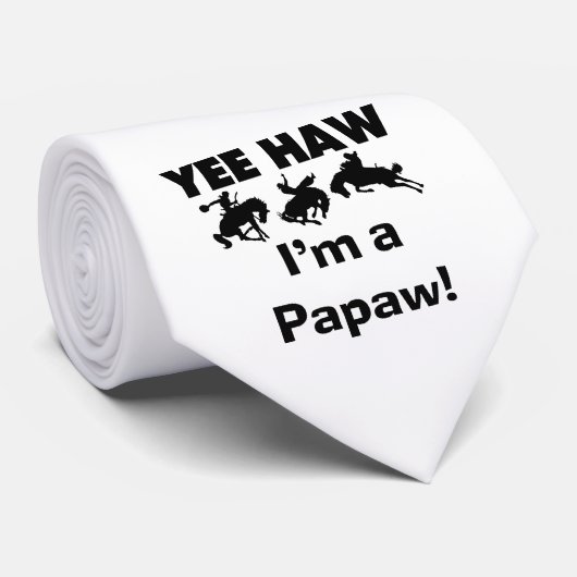 Yee Haw I bin ein Papaw-T - Shirt und Geschenke Krawatte (Gerollt)
