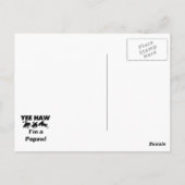 Yee Haw I bin ein Papaw-T - Shirt und Geschenke Postkarte (Rückseite)