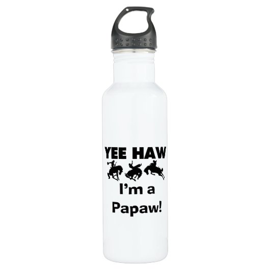 Yee Haw I bin ein Papaw-T - Shirt und Trinkflasche (Vorderseite)