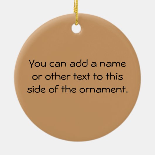 Yee Haw I bin Papa-T - Shirt und GIfts Keramik Ornament (Hinten)