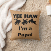 Yee Haw I bin Papa-T - Shirt und GIfts Kissen (Decke)