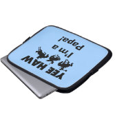 Yee Haw I bin Papa-T - Shirt und GIfts Laptopschutzhülle (Vorne Knopf)