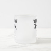 Yee Haw I bin Papa-T - Shirt und GIfts Mattglastasse (Mittel)