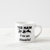 Yee Haw ich bin Abuelo-T - Shirt und Geschenke Espressotasse (Rechts)