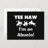 Yee Haw ich bin Abuelo-T - Shirt und Geschenke Postkarte (Vorne/Hinten)