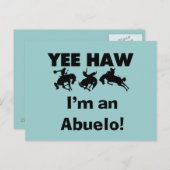 Yee Haw ich bin Abuelo-T - Shirt und Geschenke Postkarte (Vorne/Hinten)