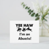 Yee Haw ich bin Abuelo-T - Shirt und Geschenke Postkarte (Stehend Vorderseite)