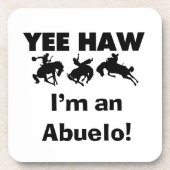 Yee Haw ich bin Abuelo-T - Shirt und Geschenke Untersetzer (Vorderseite)