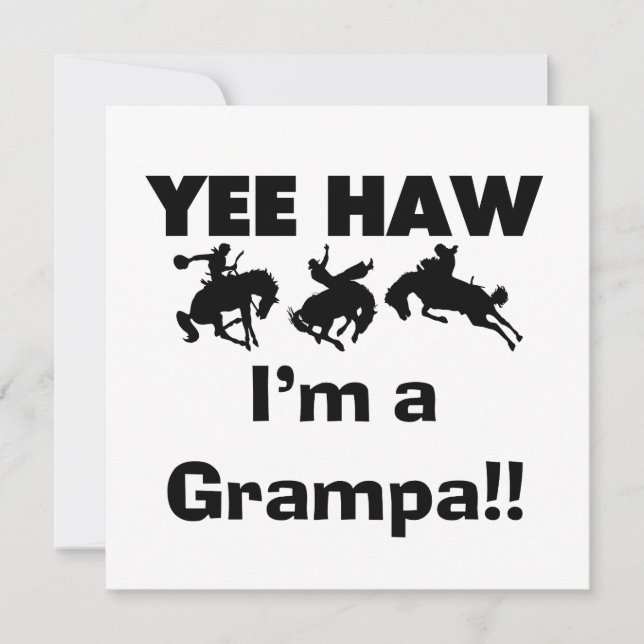Yee Haw ich bin ein Grampa-T - Shirt und Geschenke (Vorderseite)