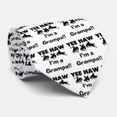 Yee Haw ich bin ein Grampa-T - Shirt und Geschenke Krawatte (Gerollt)