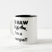 Yee Haw ich bin ein Grampa-T - Shirt und Geschenke Zweifarbige Tasse (Vorderseite Links)