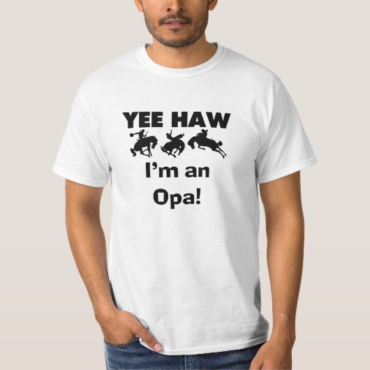Yee Haw ich bin ein Opa-T - Shirt und Geschenke (Vorderseite)