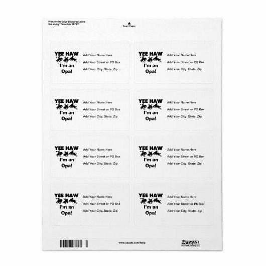 Yee Haw ich bin ein Opa-T - Shirt und Geschenke (Vorne)