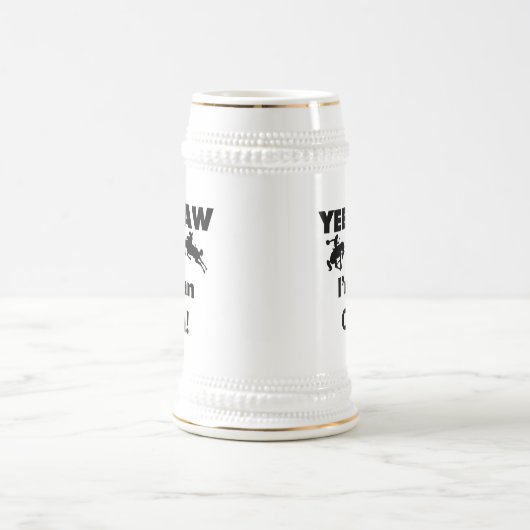 Yee Haw ich bin ein Opa-T - Shirt und Geschenke Bierglas (Mittel)