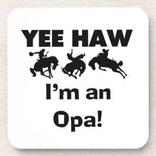 Yee Haw ich bin ein Opa-T - Shirt und Geschenke Getränkeuntersetzer