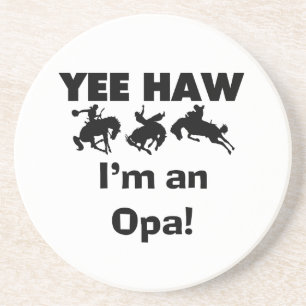 Yee Haw ich bin ein Opa-T - Shirt und Geschenke Getränkeuntersetzer