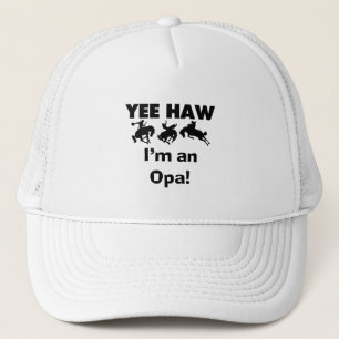 Yee Haw ich bin ein Opa-T - Shirt und Geschenke Truckerkappe