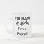 Yee Haw ich bin ein Poppi-T - Shirt und Geschenke Mattglastasse (Links)
