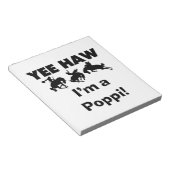 Yee Haw ich bin ein Poppi-T - Shirt und Geschenke Notizblock (angewinkelt)