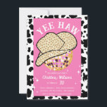 Yee Haw Pink Cowgirl Disco Rodeo 30. Geburtstag Einladung<br><div class="desc">Versammelt eure Cowboys und Cowgirls für eine Geburtstagsfeier zum Thema Western. Moderner Cowboy Starry Hut und Disco-Ball anpassbare Geburtstagseinladung für jedes Alter in rosa Farbe.</div>