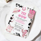 Yee Haw Rodeo Cowgirl Party Einladung