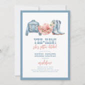 Yee-Haw Sie wird Bridal aufreißen Einladung (Vorderseite)