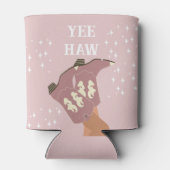 Yee Haw Western Rodeo Cowboy Boots Blush Pink Dosenkühler (Rückseite)