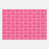 Yee Haw Wrapping Paper, Country Glam Gift Wrap Geschenkpapier Set (Vorderseite)