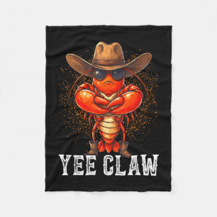 Yee Klauen lustige Cowboy-Krebs-Kochkessel Cajun-M Fleecedecke