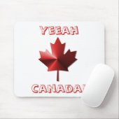 Yeeah Canada Flag Ahornleaf Mousepad (Mit Mouse)