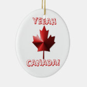 Yeeah Canada Flag Maple Leaf Ornament (Rechts)