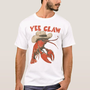 Yeeclaw Western Cowboy Crawfish Kochen Sommer T-Shirt