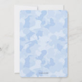 YEEHAW! Blaue Cowboy-Geburtstags-Party Einladung (Rückseite)