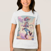 Yeehaw Bone Dust – Kickin’ Up Fun in the Desert! Tri-Blend Shirt (Vorderseite)