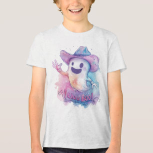 Yeehaw Boo Cowboy Ghost Halloween T - Shirt - Funn