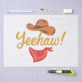 Yeehaw Cowboy Cowgirl Western Country Rodeo Seidenpapier (Handwerk)