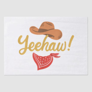 Yeehaw Cowboy Cowgirl Western Country Rodeo Seidenpapier