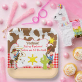 Yeehaw Cowboy Western Birthday Party Pappteller (Party)