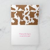 Yeehaw Cowgirl Western Birthday Party Karte (Innenseite)