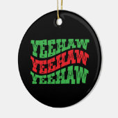 Yeehaw Cowgirl Western Vintag Cowboy Men Women Keramik Ornament (Links)